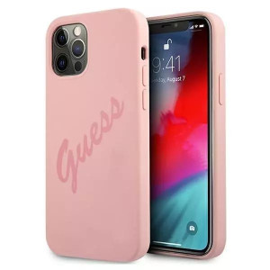 Guess GUHCP12MLSVSPI iPhone 12/12 Pro 6,1" różowy/pink hardcase Script Vint