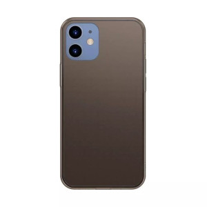 Baseus Frosted Glass Case Sztywne etui z elastyczną ramką iPhone 12 mini Cz
