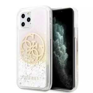 Guess GUHCN65LGIRGP iPhone 11 Pro Max hard case Gradient Liquid Glitter Cir