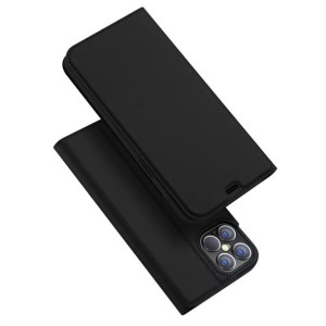 DUX DUCIS Skin Pro kabura etui pokrowiec z klapką iPhone 12 Pro Max czarny
