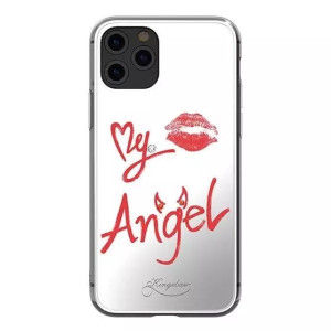 Kingxbar Angel lustrzane etui ozdobione oryginalnymi Kryształami Swarovskie