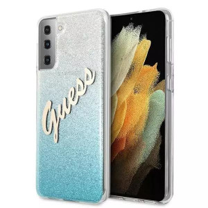 Guess GUHCS21SPCUGLSBL S21 G991 niebieski/blue hardcase Glitter Gradient Sc