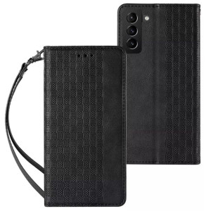 Magnet Strap Case etui do Samsung Galaxy S22 Ultra pokrowiec portfel + mini