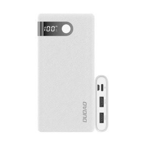 Dudao powerbank 10000 mAh 2x USB / USB Typ C / micro USB 2 A z ekranem LED