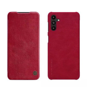 Nillkin Qin skórzana kabura etui Samsung Galaxy A13 5G czerwony