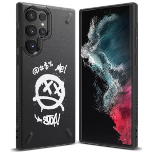 Ringke Onyx Design wytrzymałe etui pokrowiec Samsung Galaxy S22 Ultra czarn