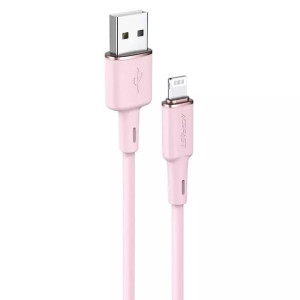 Acefast kabel MFI USB - Lightning 1,2m, 2,4A różowy (C2-02 pink)