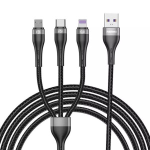 Proda Quark pro 3w1 kabel USB - Lightning / USB Typ C/ micro USB 5A 1,2m cz