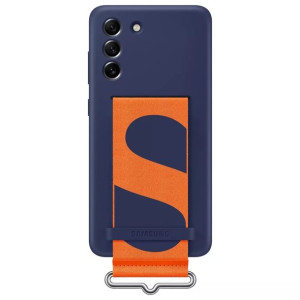Samsung Strap Silicone Cover etui pokrowiec do Samsung Galaxy S21 FE granat
