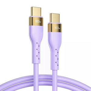 Joyroom Liquid Silicone kabel USB Typ C - USB Typ C do ładowania / transmis