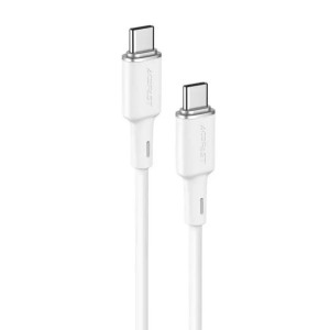 Acefast kabel USB Typ C - USB Typ C 1,2m, 60W (20V/3A) biały (C2-03 white)