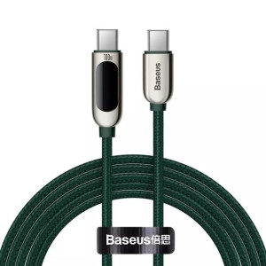 Baseus kabel USB Typ C - USB Typ C 100W (20V / 5A) Power Delivery z wyświet