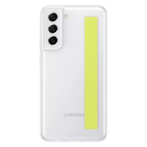 Samsung Clear Strap Cover etui pokrowiec do Samsung Galaxy S21 FE biały (EF