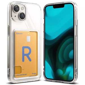 Ringke Fusion Card etui do iPhone 14 portfel na kartę dokumenty przezroczys
