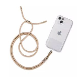Smycz do telefonu chain ”2” universal strap beige/gold