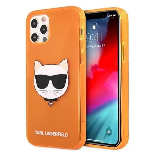 Karl Lagerfeld KLHCP12MCHTRO iPhone 12/12 Pro 6,1" pomarańczowy/orange hard