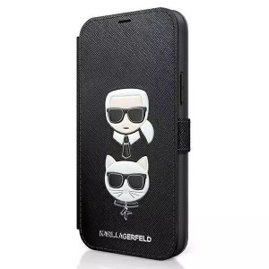 Karl Lagerfeld KLFLBKP12SSAKICKCBK iPhone 12 mini 5,4" czarny/black book Sa