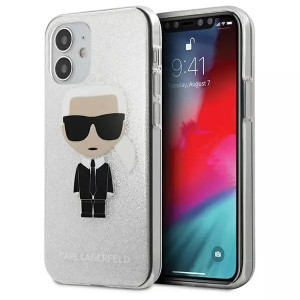 Karl Lagerfeld KLHCP12SPCUTRIKSL iPhone 12 mini 5,4" srebrny/silver hardcas