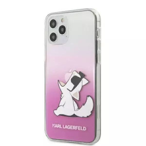 Karl Lagerfeld KLHCP12LCFNRCPI iPhone 12 Pro Max 6,7" różowy/pink hardcase