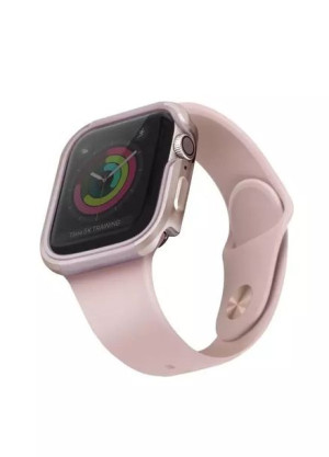 UNIQ etui Valencia Apple Watch Series 4/5/6/SE 40mm. różowo-złoty/blush gol