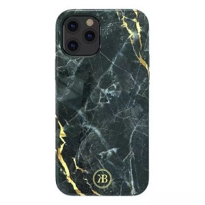 Kingxbar Marble Series eleganckie etui pokrowiec z nadrukiem marmur iPhone