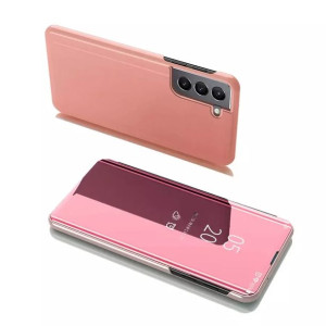 Clear View Case futerał etui z klapką Samsung Galaxy S22 różowy