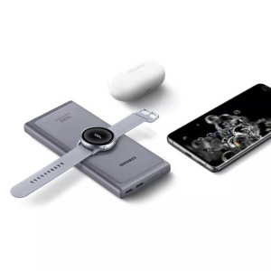 Samsung Powerbank 10000 mAh z funkcją ładowania bezprzewodowego szary (EB-U