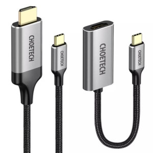 Choetech zestaw przejściówka HUB USB Typ C - HDMI 2.0 (3840 x 2160 @ 60Hz)