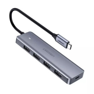 Ugreen rozdzielacz HUB USB Typ C - 4x USB 3.2 Gen 1 z portem zasilania USB