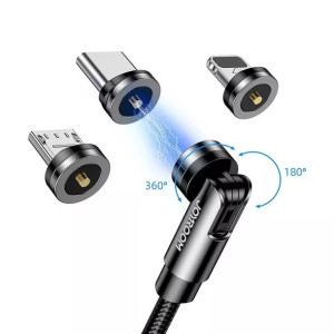 Joyroom 3w1 magnetyczny kabel przewód USB - Lightning / USB Typ C / micro U