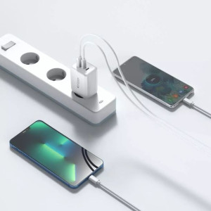 Ładowarka sieciowa C65W 3-Port Network Charger PD65W/QC3.0 White