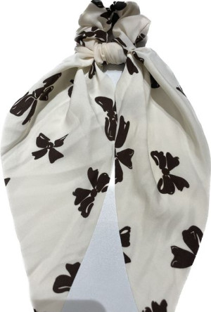 Gumka scrunchie z apaszką do włosów BLING dł. 35cm