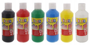 Farby plakatowe MEGA Zestaw 6 x 250 ml mix kolorów