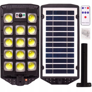 Lampa 1200w LED COB Solarna Pilot + Mocowanie