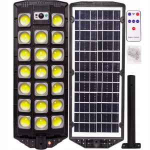 Lampa 1500w LED COB Solarna Pilot + Mocowanie