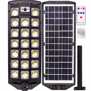 Lampa 1500w LED SMD Solarna Pilot + Mocowanie