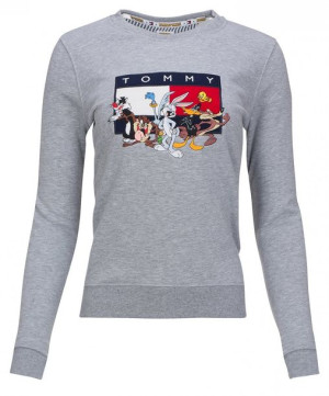 Bluza damska Tommy Hilfiger Jeans  Looney Tunes szara S