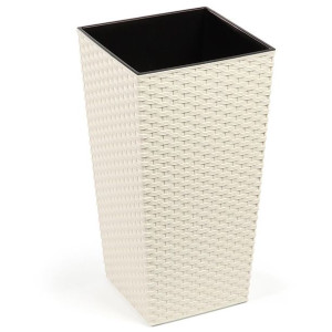 Doniczka Donica Finezja 250x250 Rattan+wkład