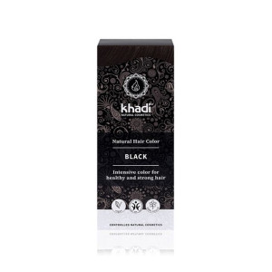 Khadi Roślinna farba do włosów Black 100 g