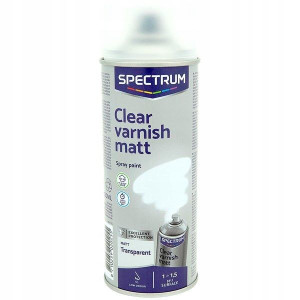 Farba w sprayu lakier bezbarwny matowy mat 400 ml - lakier bezbarwny matowy
