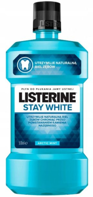 Listerine Stay White Płyn do Płukania Jamy Ustnej 500ml