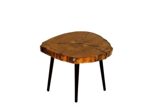 Stół żywiczny PDOS_080400_Z06 Żywica epoksydowa 64 x 57 x 6 cm Nogi 45 cm