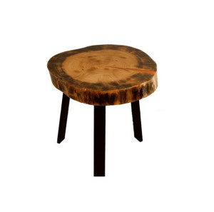 Stół żywiczny PDOS_085053_Z02 Żywica epoksydowa 45 x 43 x 6 cm Nogi 40 cm