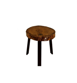 Stół żywiczny PDOS_093347_Z02 Żywica epoksydowa 42 x 39 x 6 cm Nogi 40 cm