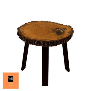Stół żywiczny PDOS_113443_Z02 Żywica epoksydowa 62 x 57 x 5,5 cm Nogi 40 cm