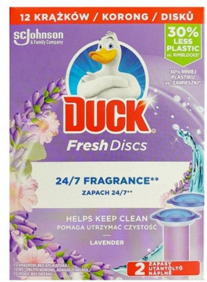 Duck Zapas Żelowy Krążek 12szt(2x36ml) Lavender