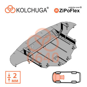 Stalowa osłona pod silnik dla Hyundai Tucson TL	2015-2021