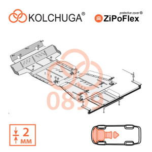 Stalowa osłona pod silnik dla Toyota Hilux - Kolchuga®