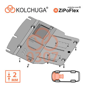Stalowa osłona pod silnik dla Volkswagen T5/T6/T7 - Kolchuga®