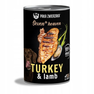 Paka Zwierzaka Karma Mokra Dla Psów Jagnięcina Z Indykiem 400g Premium